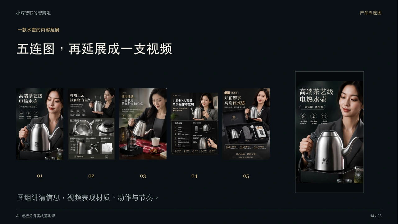 五连图，再延展成一支视频