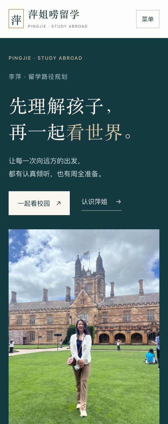 手机尺寸的首页预览｜实际设备访问仍需逐一确认